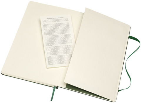 Moleskine Classic L hardcover notesbog - linjeret-Grøn