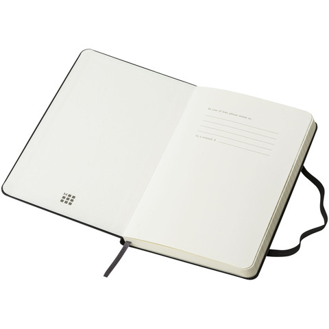 Moleskine Classic M hardcover notesbog - linjeret-Sort
