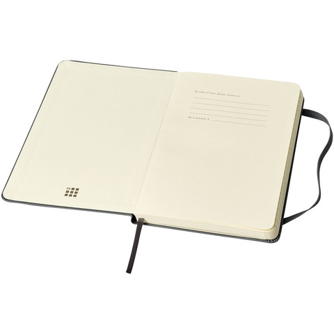 Moleskine Classic M hardcover notesbog - linjeret-Sort