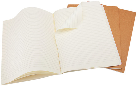 Moleskine Cahier Journal L - linjeret-Natur