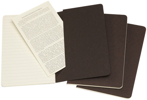 Moleskine Cahier Journal PK - linjeret-Sort