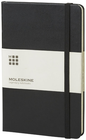 Moleskine Classic L hardcover notesbog - blank-Sort