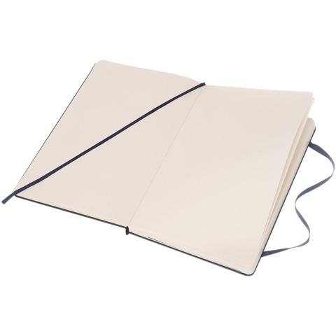 Moleskine Classic L hardcover notesbog - blank-Sort