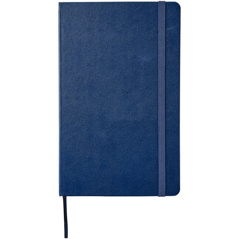 Moleskine Classic L hardcover notesbog - blank-Blå