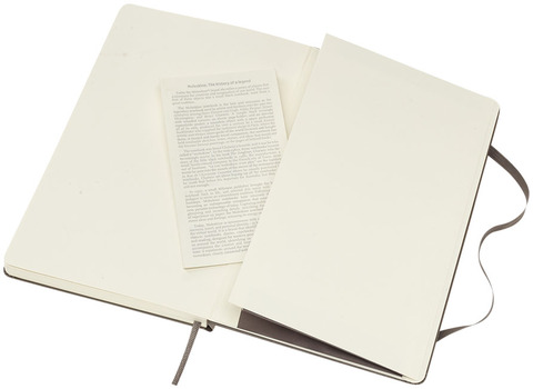 Moleskine Classic L hardcover notesbog - blank-Sort