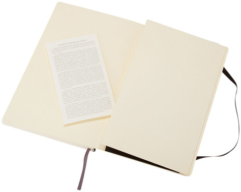 Moleskine Classic L softcover notesbog - blank-Sort