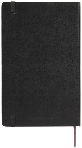 Moleskine Classic L hardcover notesbog - kvadreret-Sort