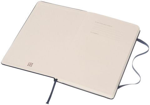 Moleskine Classic L hardcover notesbog - kvadreret-Sort