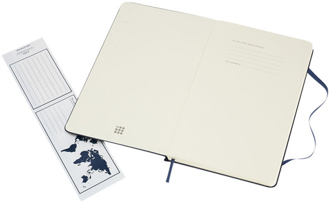 Moleskine Classic L hardcover notesbog - prikket-Sort