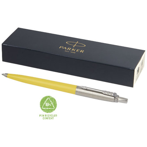 Parker Jotter Recycled kuglepen (sort refill) - Gul