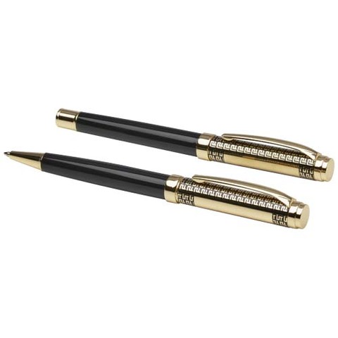 Legato sæt med kuglepen og rollerballpen (blå refill)