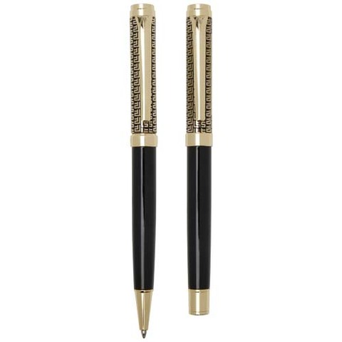 Legato sæt med kuglepen og rollerballpen (blå refill)