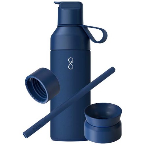 Ocean Bottle 500 ml 3-i-1 gavesæt - Blå