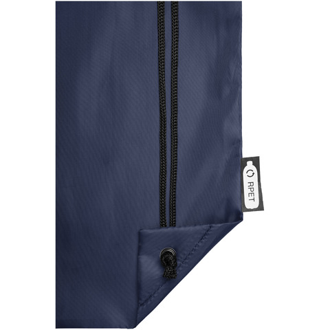 Oriole RPET-rygsæk med snøre 5L-Navy