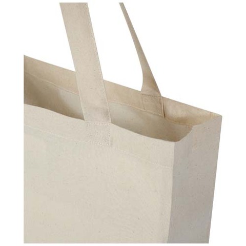 Madras 140 g/m² GRS mulepose med bund i genvundet bomuld 12L-Natur