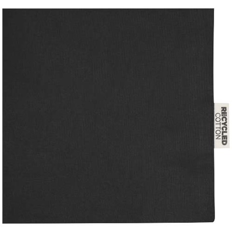 Madras 140 g/m² GRS mulepose med bund i genvundet bomuld 12L-Sort