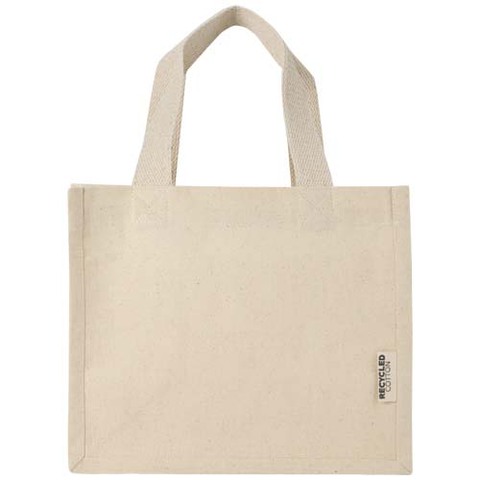 Odessa mini mulepose 9l i 220 g/m² GRS genvundet bomuld og med bund-Natur