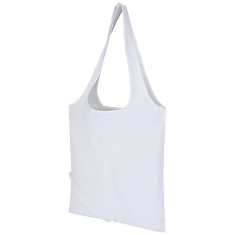 Madras blanding 140 g/m² GRS certificeret genvundet, sammenfoldelig bomuldstaske, 7 liter