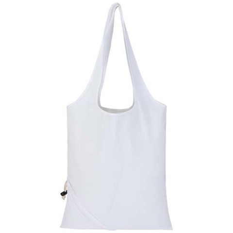 Madras blanding 140 g/m² GRS certificeret genvundet, sammenfoldelig bomuldstaske, 7 liter