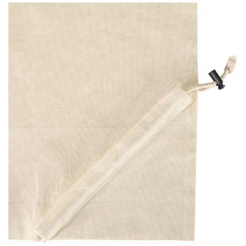 Madras blanding 140 g/m² GRS certificeret genvundet, sammenfoldelig bomuldstaske, 7 liter