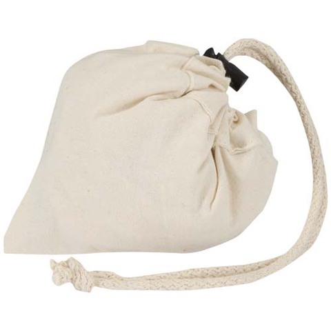 Madras blanding 140 g/m² GRS certificeret genvundet, sammenfoldelig bomuldstaske, 7 liter