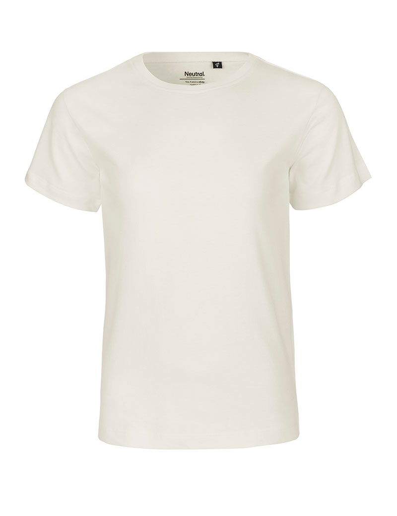 NEUTRAL T-shirt Børn, 100% Økologisk Fairtrade Bomuld-Natur