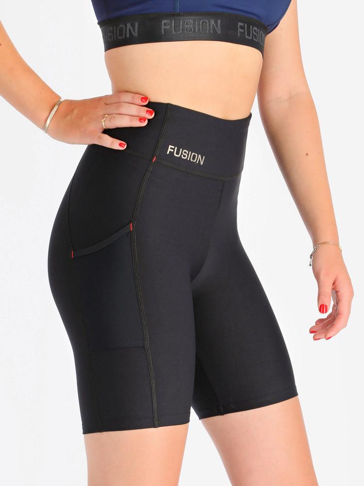 FUSION Korte Tights, dame-Sort