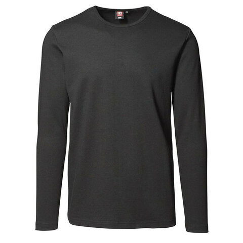 ID Interlock T-shirt - Langærmet-Sort