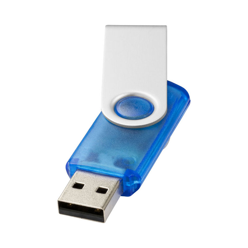 Rotate Translucent USB 2 GB-Blå