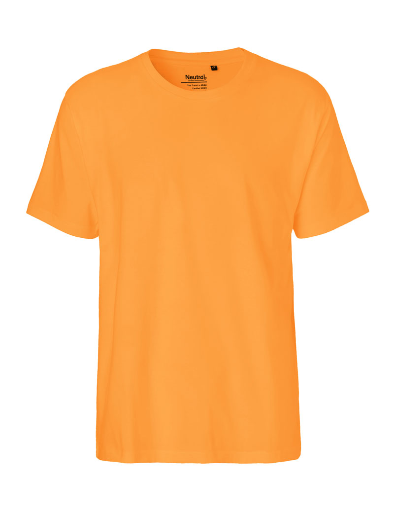 NEUTRAL Classic T-shirt, 100% Økologisk Fairtrade Bomuld-Lys Orange