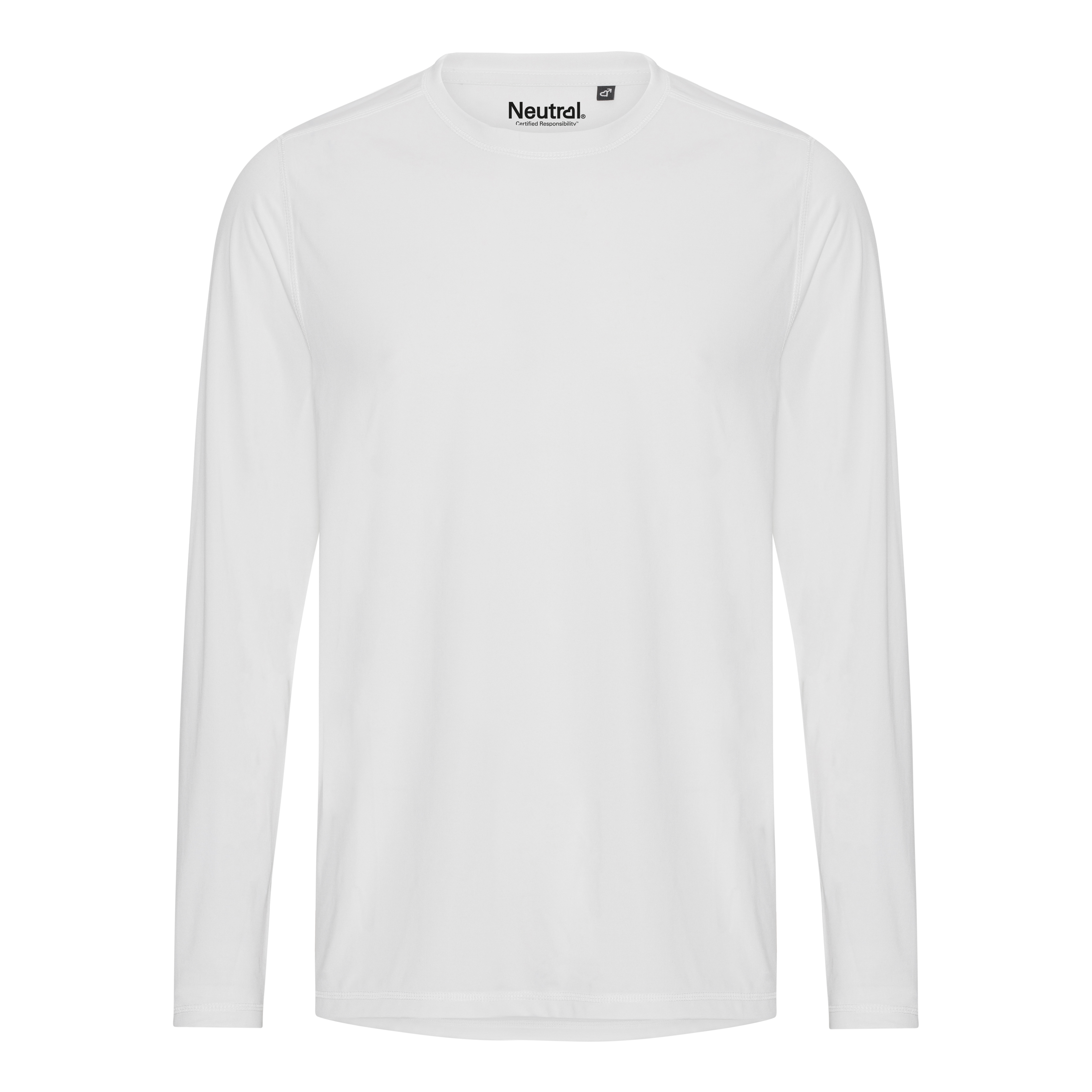 NEUTRAL Unisex Langærmet T-shirt - rPet-Hvid