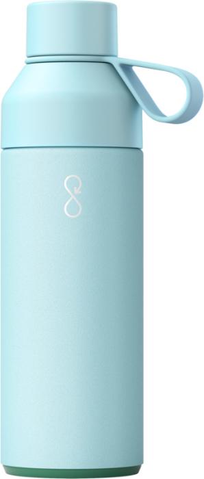 Ocean Bottle 500 ml vakuumisoleret vandflaske, Genanvendt Stål-Lyseblå
