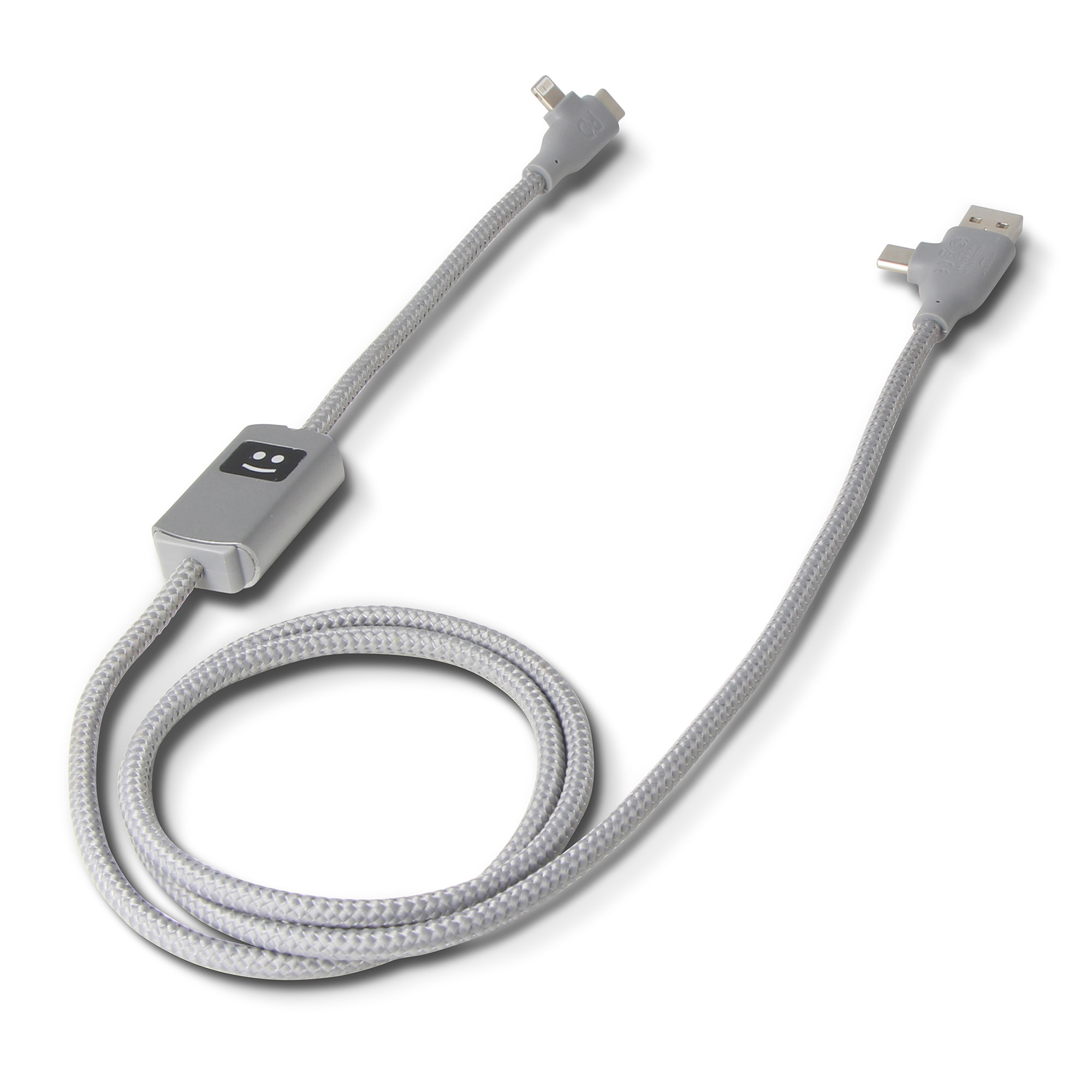 Xoopar Allure GRS PD-kabel med dataoverførsel - rPet-Grå