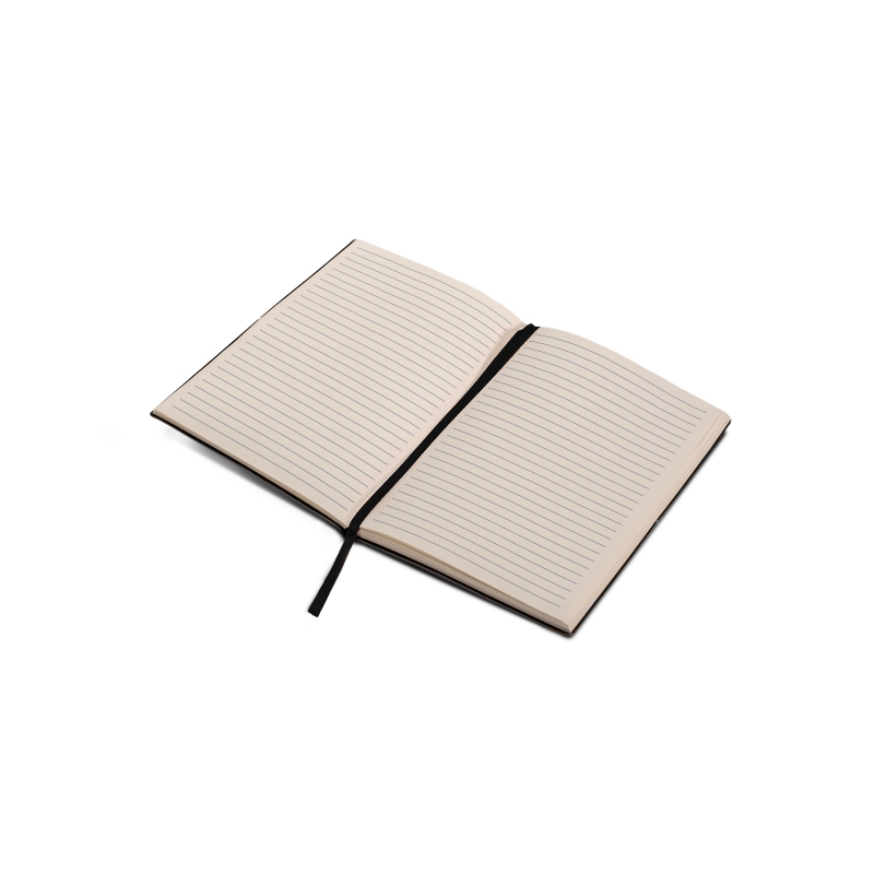 Notesbog - Genanvendt læder-Mørkegrå