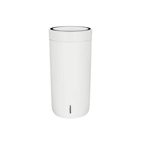 STELTON To Go Click Termokop, 0,4 ltr. - 90% genbrugsstål-Soft Chalk