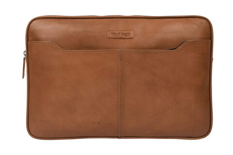 PC Læder Sleeve - 15-16 Tommer - Cognac