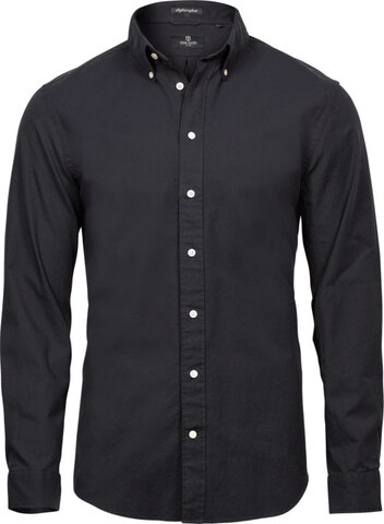 TEE JAYS Perfect Oxford Skjorte, herre-Sort
