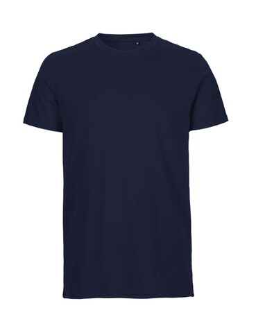 NEUTRAL Unisex Tiger Cotton Labelfree Bomuld T-shirt-Navy