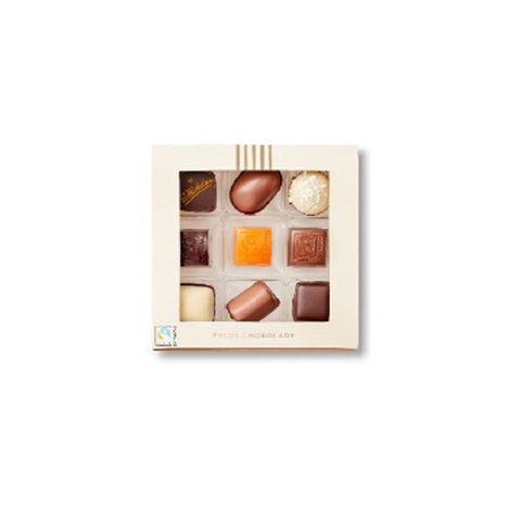 SV. MICHELSEN B2B 9 Stk. fyldt chokolade i æske - Fairtrade - 