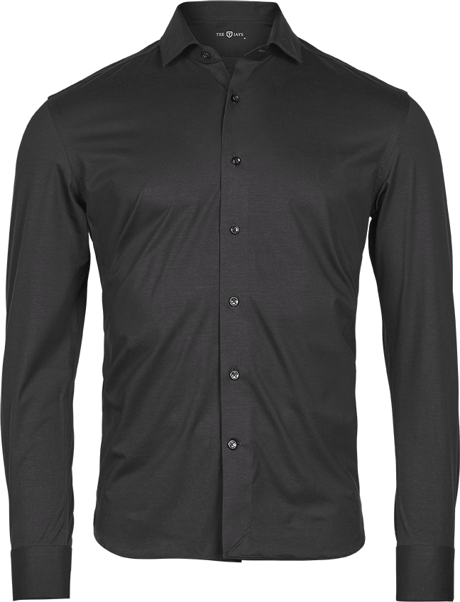 TEE JAYS Active Stretch Skjorte, Herre-Sort