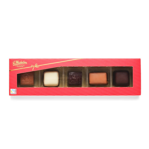 SV. MICHELSEN 5 stk. Fyldt Chokolade - Fairtrade - 