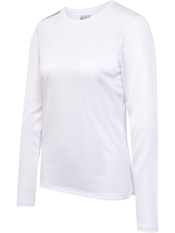 HUMMEL Langærmet T-shirt, dame - 100% rPet-Hvid