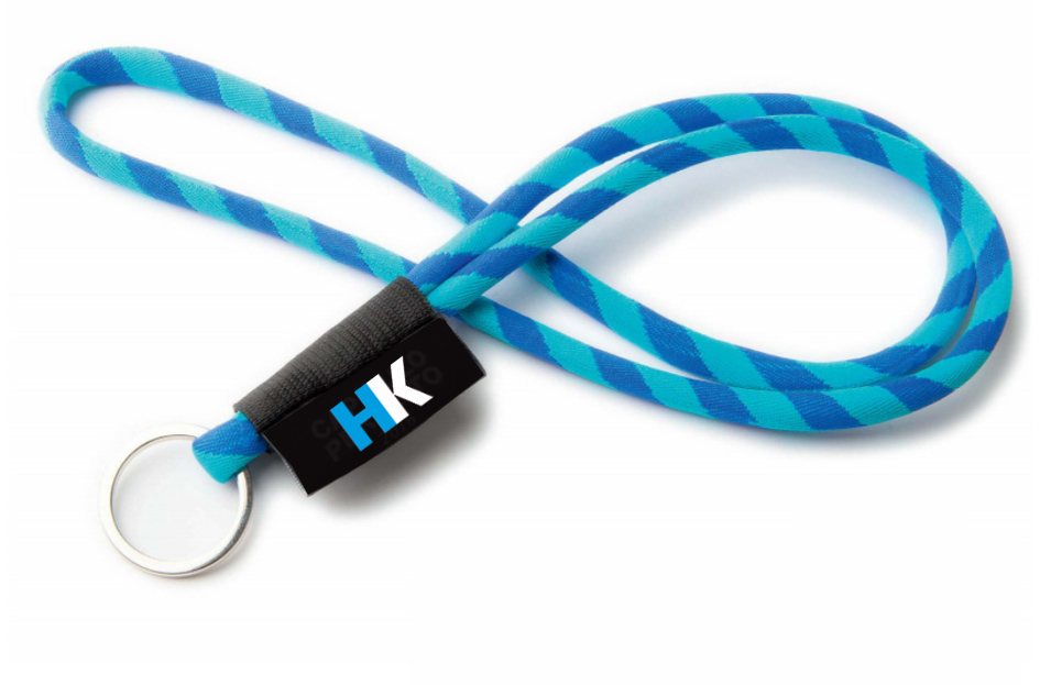 HK Nøglesnor/keyhanger, 2-farvet-Turkis