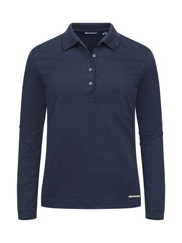 CUTTER AND BUCK Advantage Polo Long Sleeve - Dame - Navy