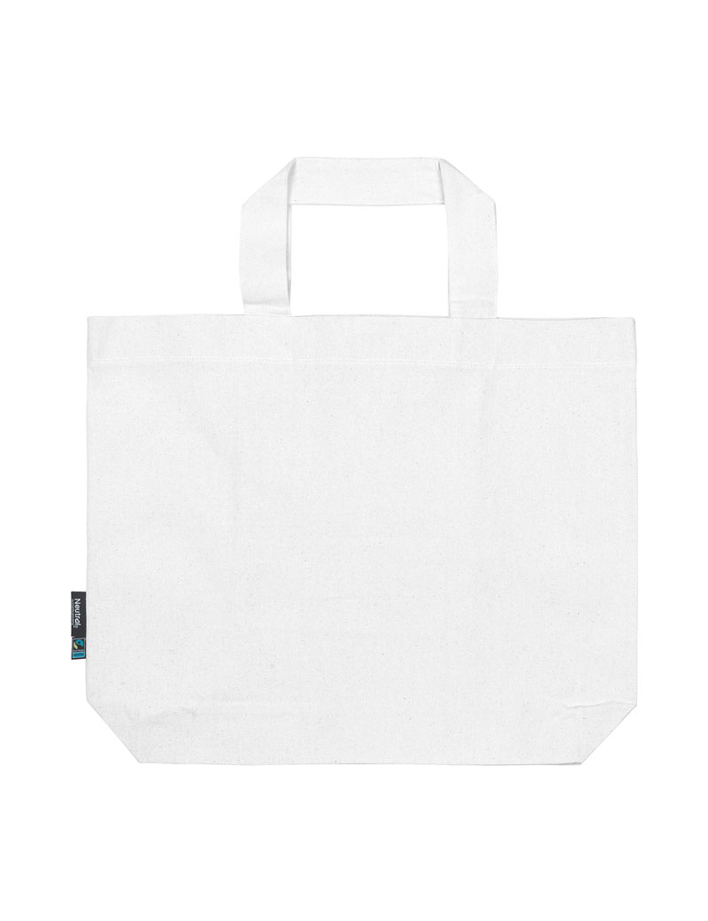 NEUTRAL Panama Taske, 100% Økologisk Fairtrade Bomuld-Hvid