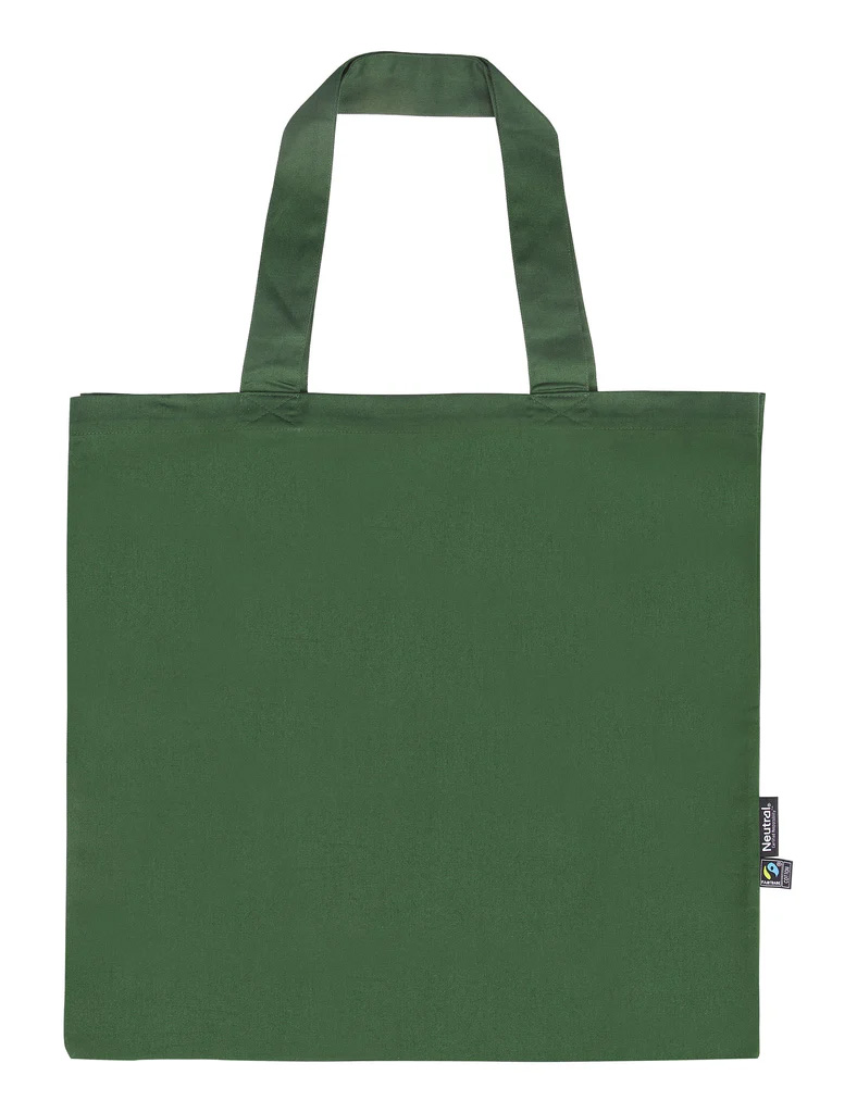 NEUTRAL Twill Shopping Bag - 100% Økologisk Fairtrade Bomuld-Grøn