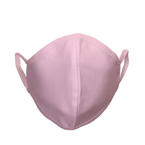 3-lags genanvendelig mundbind i 100% økologisk bomuld-Rose