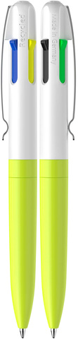SCHNEIDER Multicolor Kuglepen - rPET - Neon Gul