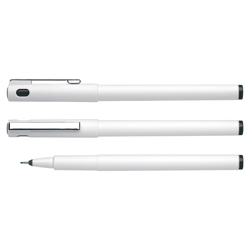 SCHNEIDER Fineline Pen Topliner 963 - Recycling-Hvid m Sort Blæk