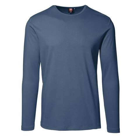 ID Interlock T-shirt - Langærmet-Indigo
